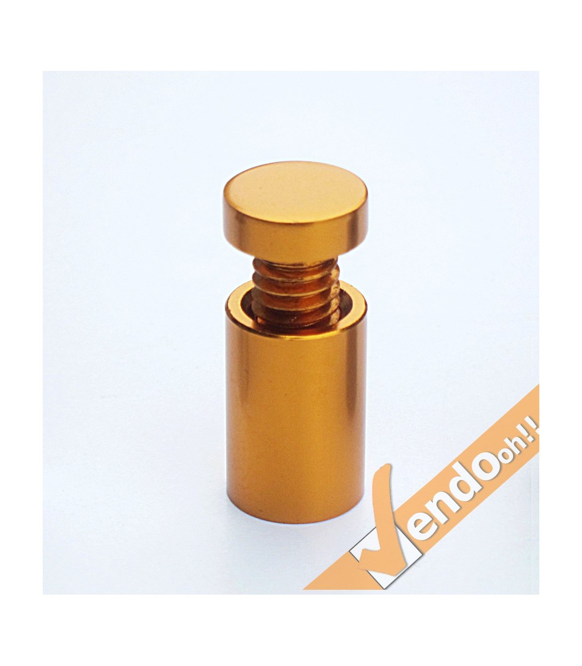 KIT 4 DISTANZIALI A VITE TARGHE DA PARETE MURO IN ALLUMINIO CROMATO ARGENTO ORO