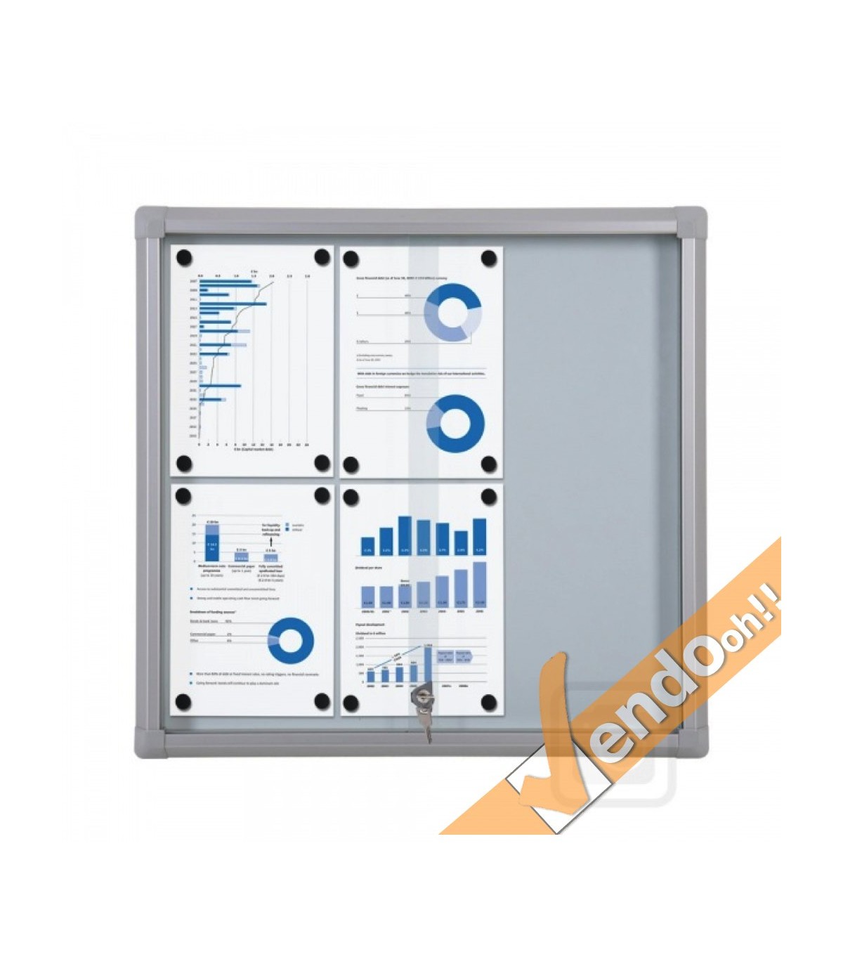 BACHECA MAGNETICA SCRIVIBILE FORMATO 6 X A4 PER COMUNICAZIONI PER UFFICIO SCUOLA