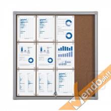 BACHECA IN SUGHERO NATURALE FORMATO 12XA4 PER COMUNICAZIONI PER UFFICIO SCUOLA