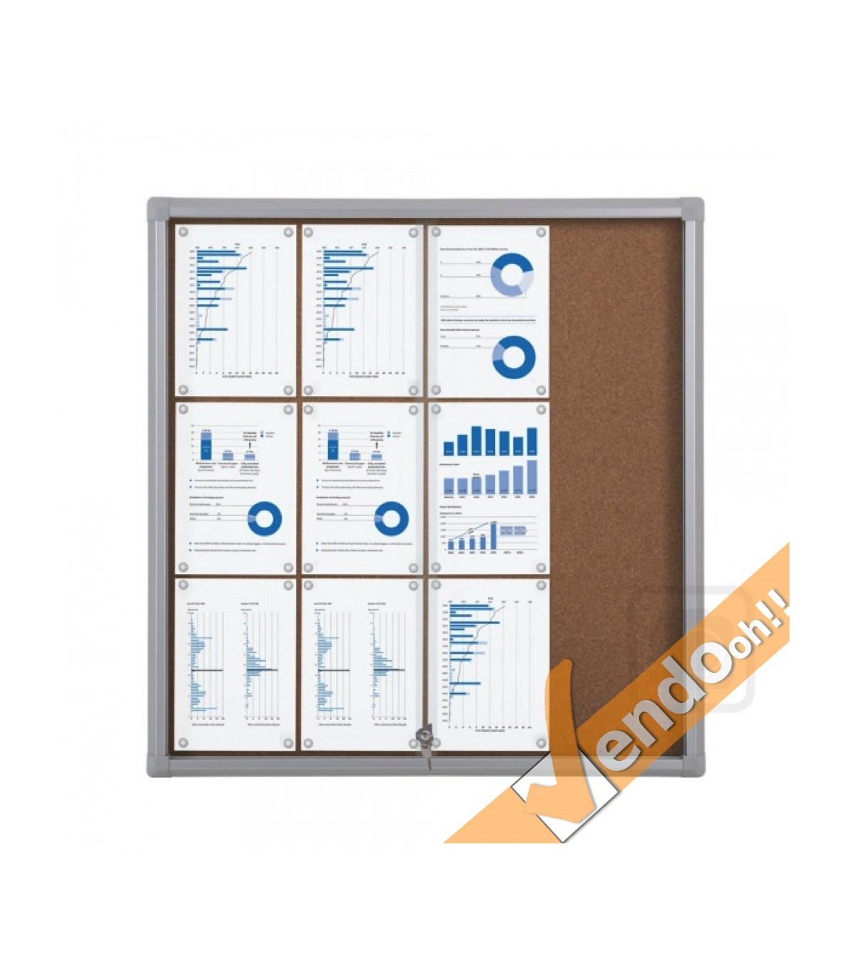 BACHECA IN SUGHERO NATURALE FORMATO 12XA4 PER COMUNICAZIONI PER UFFICIO SCUOLA