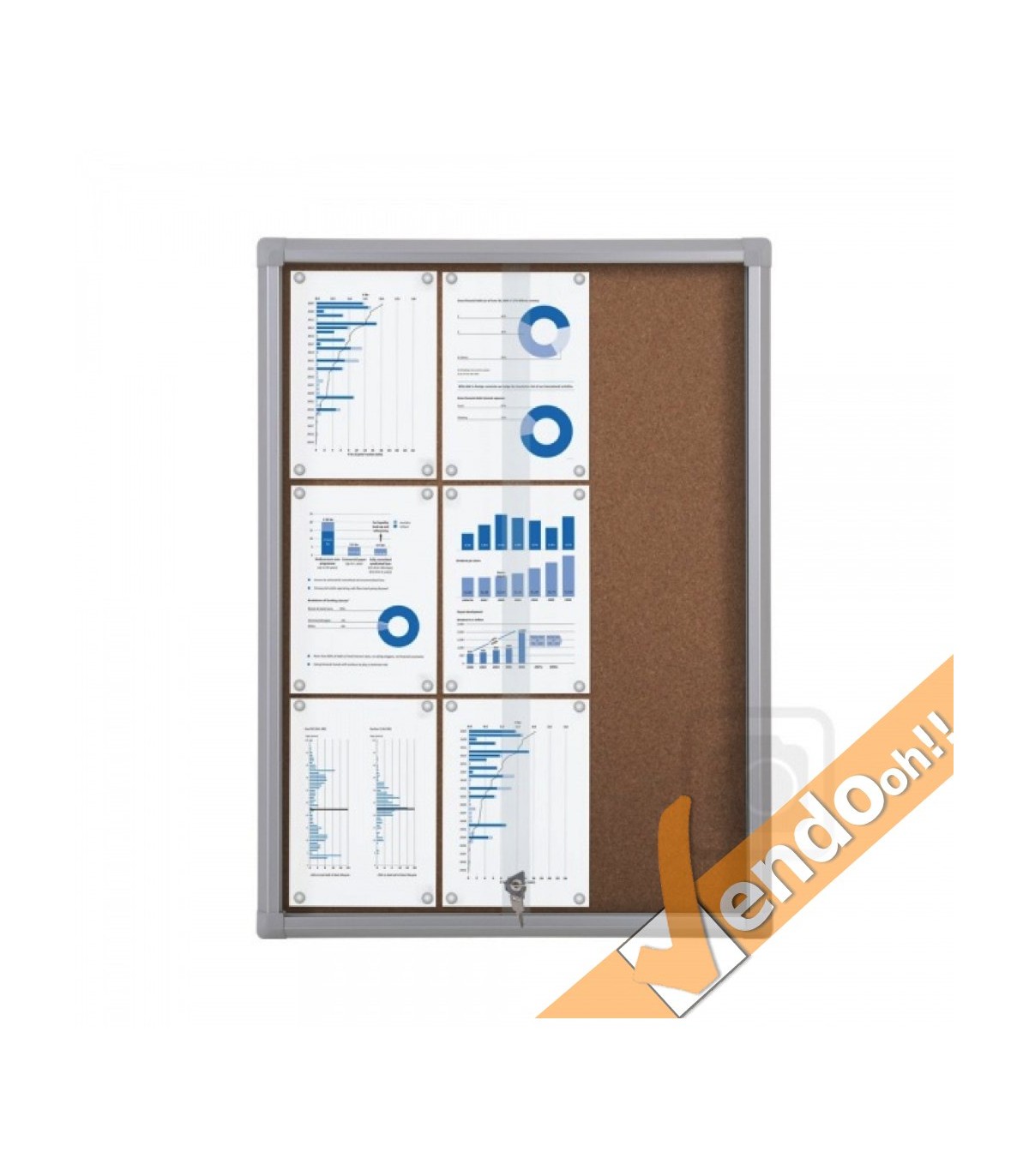 BACHECA IN SUGHERO NATURALE FORMATO 9XA4 PER COMUNICAZIONI PER UFFICIO SCUOLA