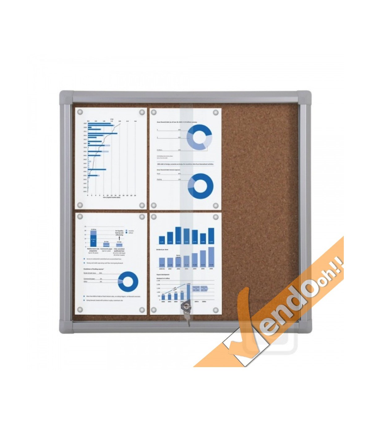 BACHECA IN SUGHERO NATURALE FORMATO 6XA4 PER COMUNICAZIONI PER UFFICIO SCUOLA