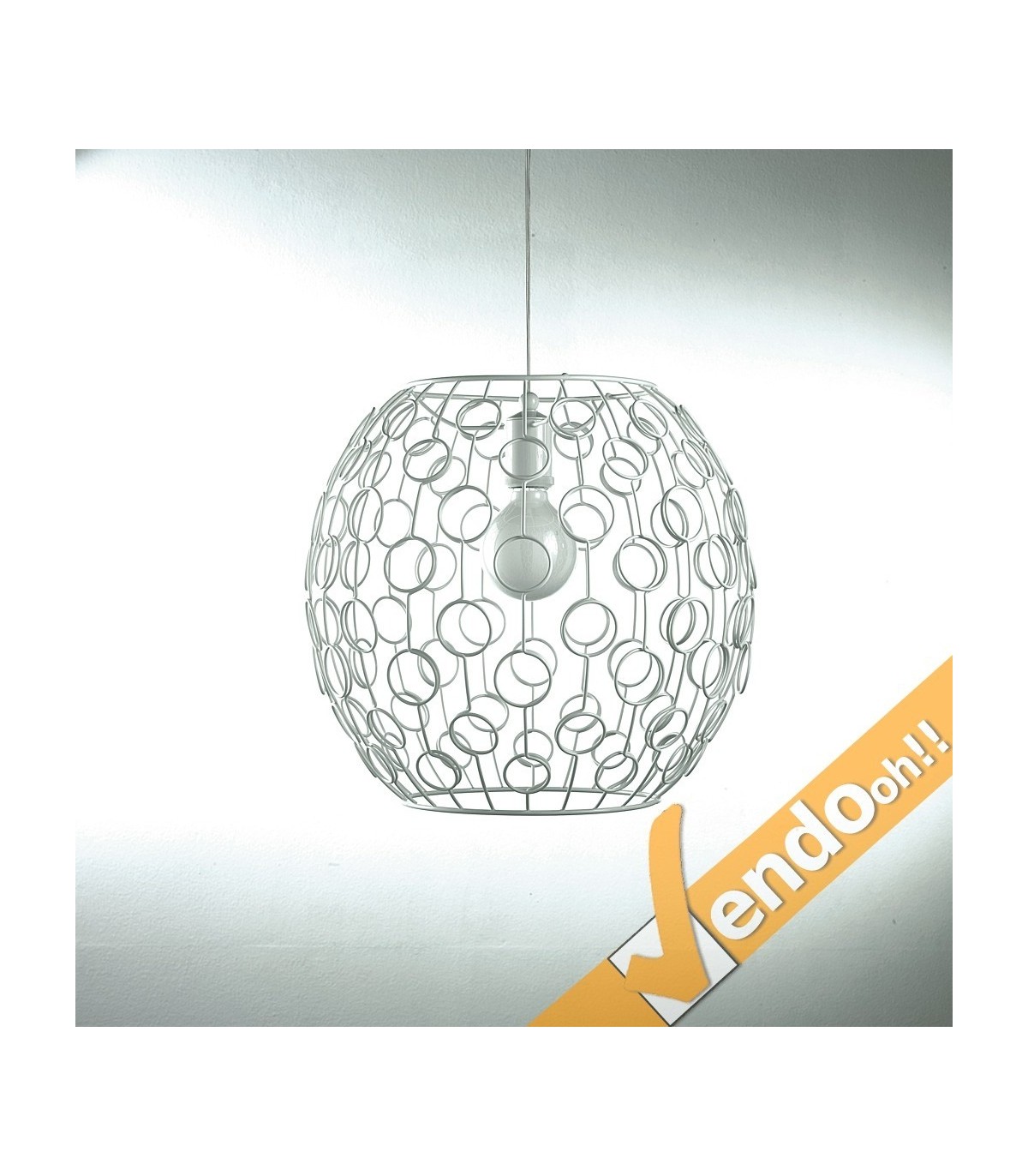 LAMPADA LAMPADARIO BUBBLE DA SOSPENSIONE LAMPADINA E27 VARI DIAMETRI VARI COLORI