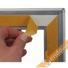 CORNICE ESPOSITIVA PUBBLICITARIA BIFACCIALE F.TO 70x100 VETRATA VETRINA VETRO
