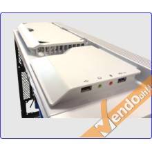 CASE CABINET PC COMPUTER GAMING SUPPORTI ANTI-SHOCK LIQUID COOLER PORTA HDD FDD