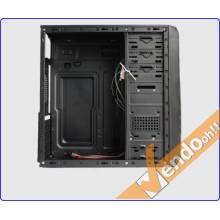 CASE ATX COMPUTER CABINET PC TOWER METALLO PLASTICA NERO CON ALIMENTATORE 500W
