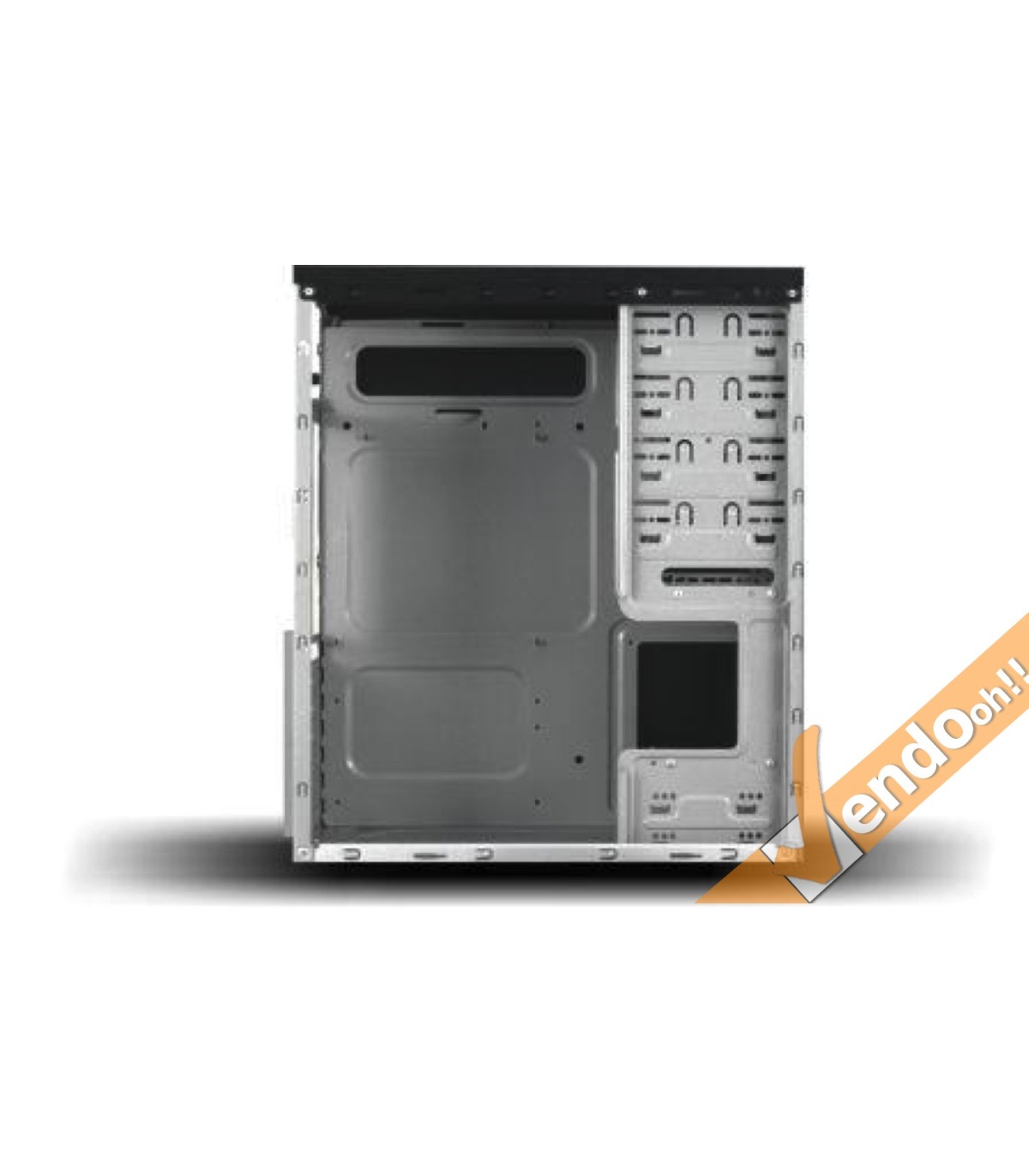 CASE ATX COMPUTER CABINET PC TOWER METALLO PLASTICA NERO CON ALIMENTATORE 500W