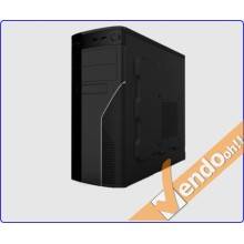 CASE ATX COMPUTER CABINET PC TOWER METALLO PLASTICA NERO CON ALIMENTATORE 500W