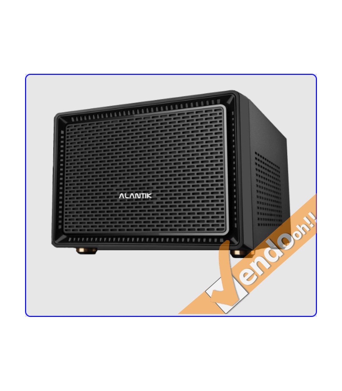 CASE ATX COMPUTER CABINET PC TOWER METALLO PLASTICA NERO CON ALIMENTATORE 500W