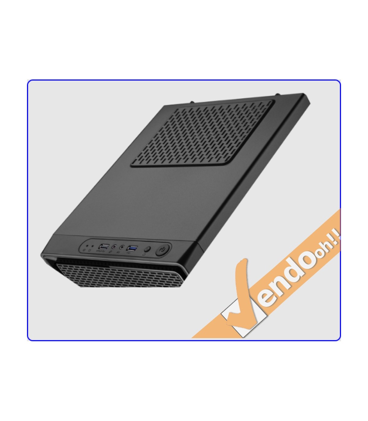 CASE ATX COMPUTER CABINET PC TOWER METALLO PLASTICA NERO CON ALIMENTATORE 500W