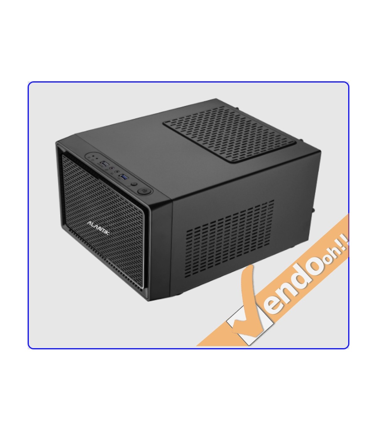 CASE ATX COMPUTER CABINET PC TOWER METALLO PLASTICA NERO CON ALIMENTATORE 500W