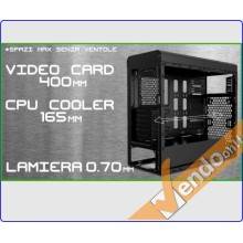 CASE ATX COMPUTER CABINET PC TOWER METALLO PLASTICA NERO CON ALIMENTATORE 650W