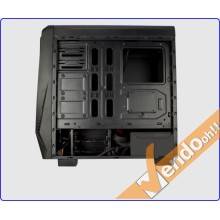 CASE ATX COMPUTER CABINET PC TOWER METALLO PLASTICA NERO CON ALIMENTATORE 650W