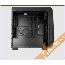 CASE ATX COMPUTER CABINET PC TOWER METALLO PLASTICA NERO CON ALIMENTATORE 650W