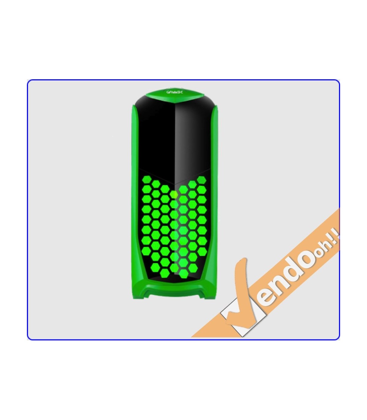 CASE ATX COMPUTER CABINET PC TOWER METALLO PLASTICA NERO CON ALIMENTATORE 500W