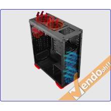 CASE ATX COMPUTER CABINET PC TOWER METALLO PLASTICA NERO CON ALIMENTATORE 500W