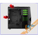 CASE ATX COMPUTER CABINET PC TOWER METALLO PLASTICA NERO CON ALIMENTATORE 500W