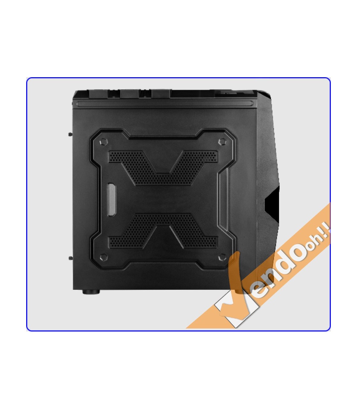 CASE ATX COMPUTER CABINET PC TOWER METALLO PLASTICA NERO CON ALIMENTATORE 500W