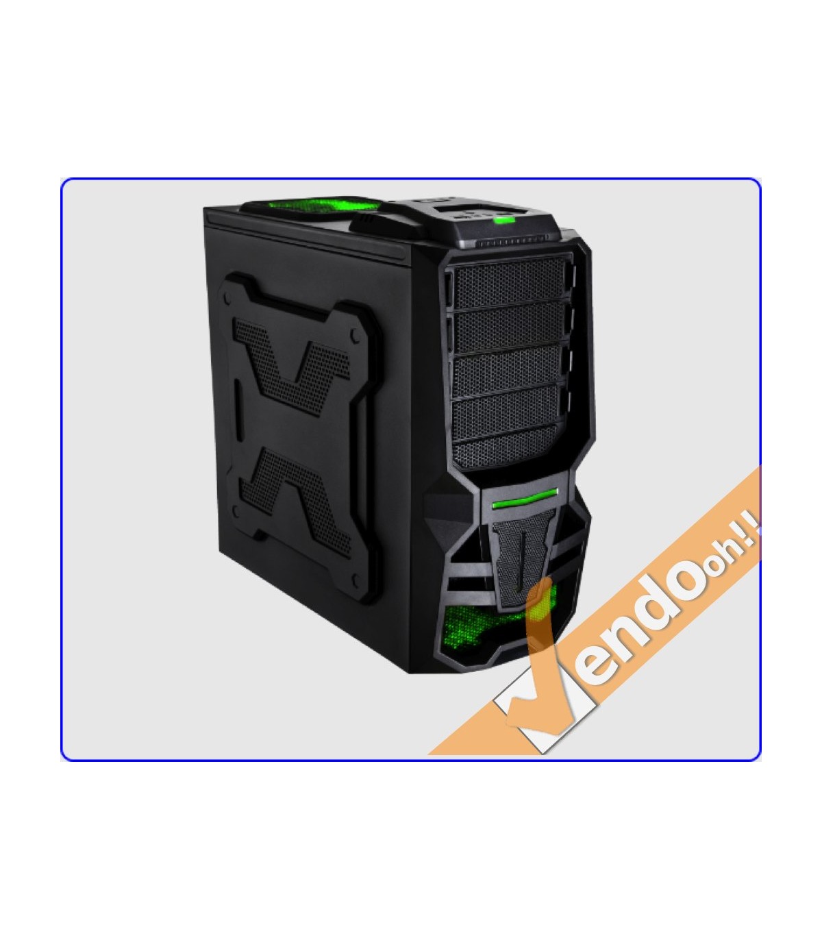 CASE ATX COMPUTER CABINET PC TOWER METALLO PLASTICA NERO CON ALIMENTATORE 500W