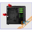 CASE ATX COMPUTER CABINET PC TOWER METALLO PLASTICA NERO CON ALIMENTATORE 500W