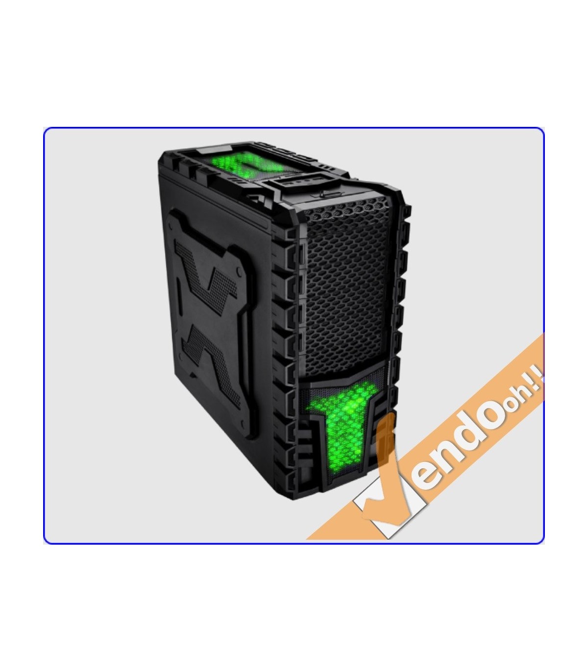 CASE ATX COMPUTER CABINET PC TOWER METALLO PLASTICA NERO CON ALIMENTATORE 500W