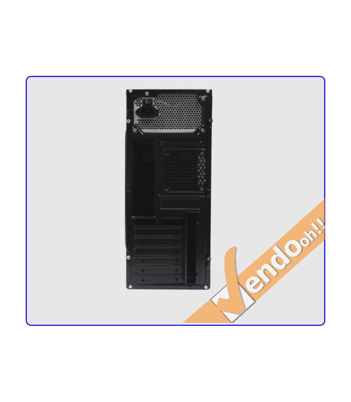 CASE ATX COMPUTER CABINET PC TOWER METALLO PLASTICA NERO CON ALIMENTATORE 500W