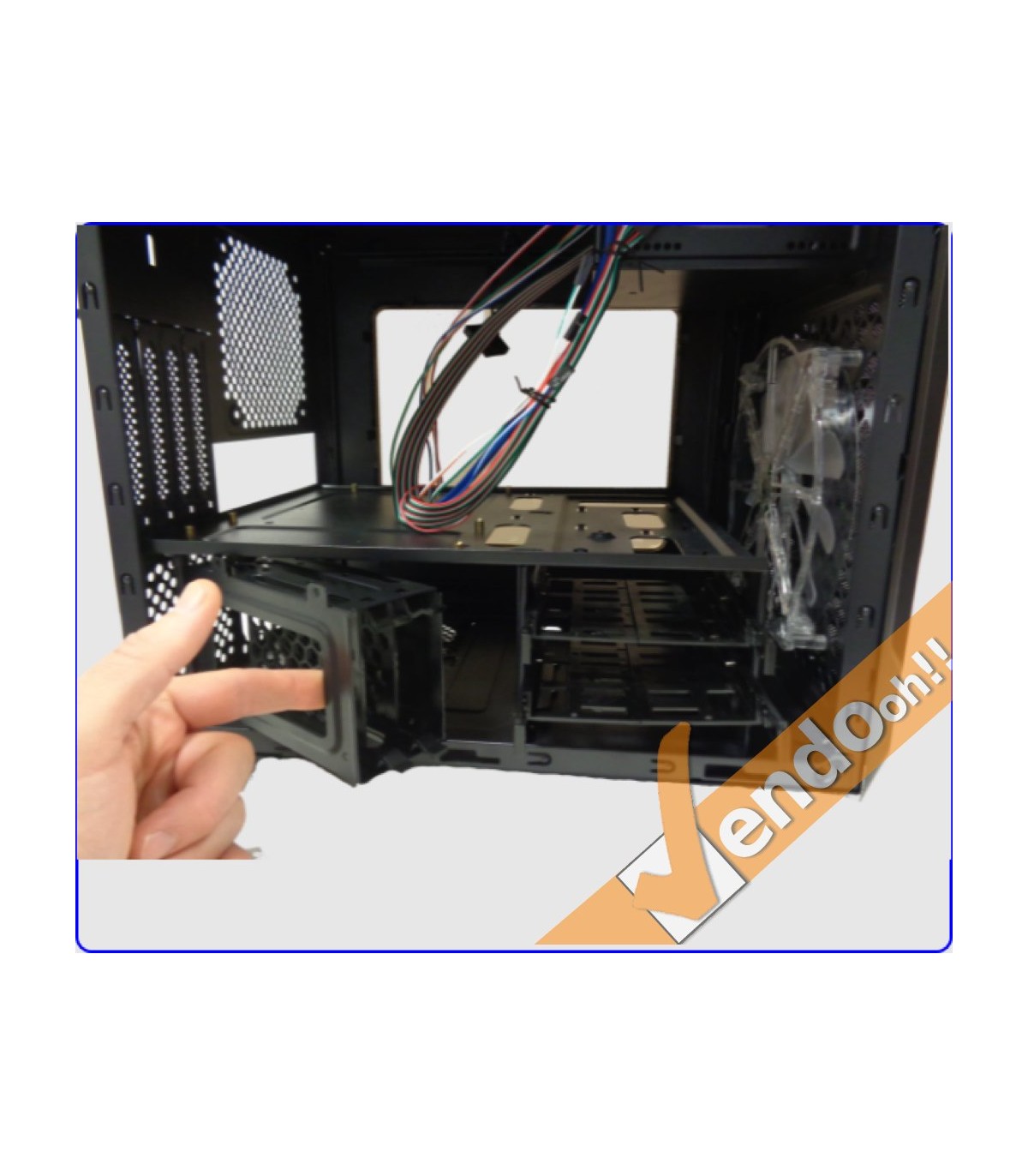 CASE MICRO ATX COMPUTER CABINET PC BIG CUBE ALLOGGI SSD BASCULANTI USB3.0 2.0