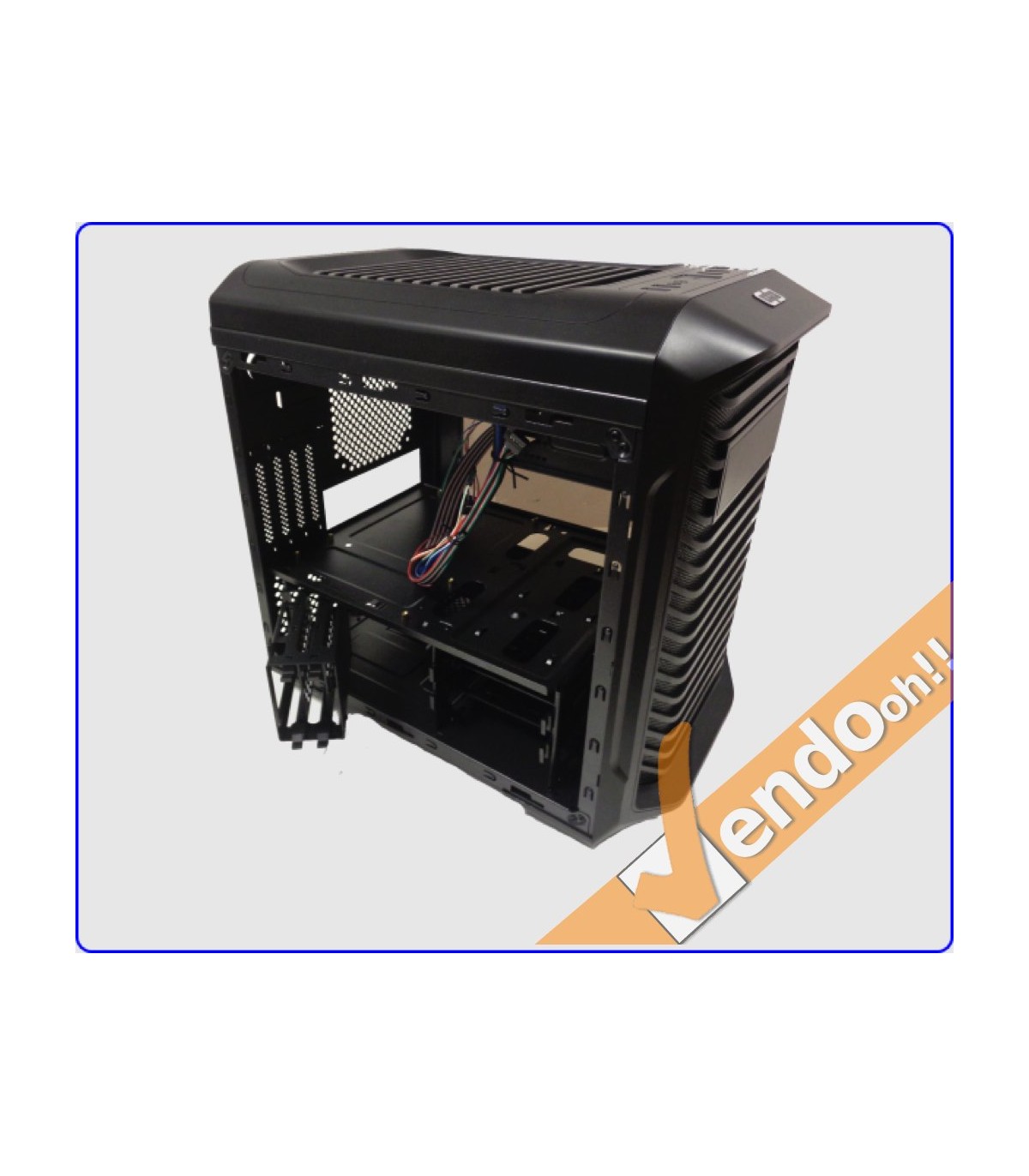 CASE MICRO ATX COMPUTER CABINET PC BIG CUBE ALLOGGI SSD BASCULANTI USB3.0 2.0