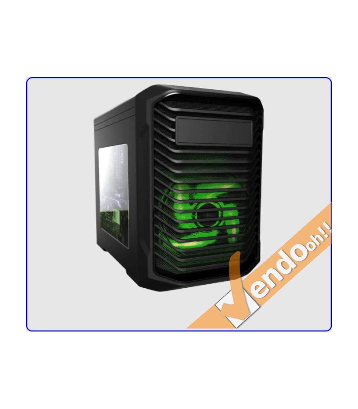 CASE MICRO ATX COMPUTER CABINET PC BIG CUBE ALLOGGI SSD BASCULANTI USB3.0 2.0