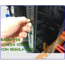 CASE ATX XL COMPUTER SERVER CABINET PC FULL TOWER PER LIQUID COOLER LUCE ROSSA