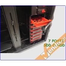 CASE ATX XL COMPUTER SERVER CABINET PC FULL TOWER PER LIQUID COOLER LUCE ROSSA