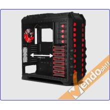 CASE ATX XL COMPUTER SERVER CABINET PC FULL TOWER PER LIQUID COOLER LUCE ROSSA