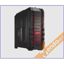 CASE ATX XL COMPUTER SERVER CABINET PC FULL TOWER PER LIQUID COOLER LUCE ROSSA