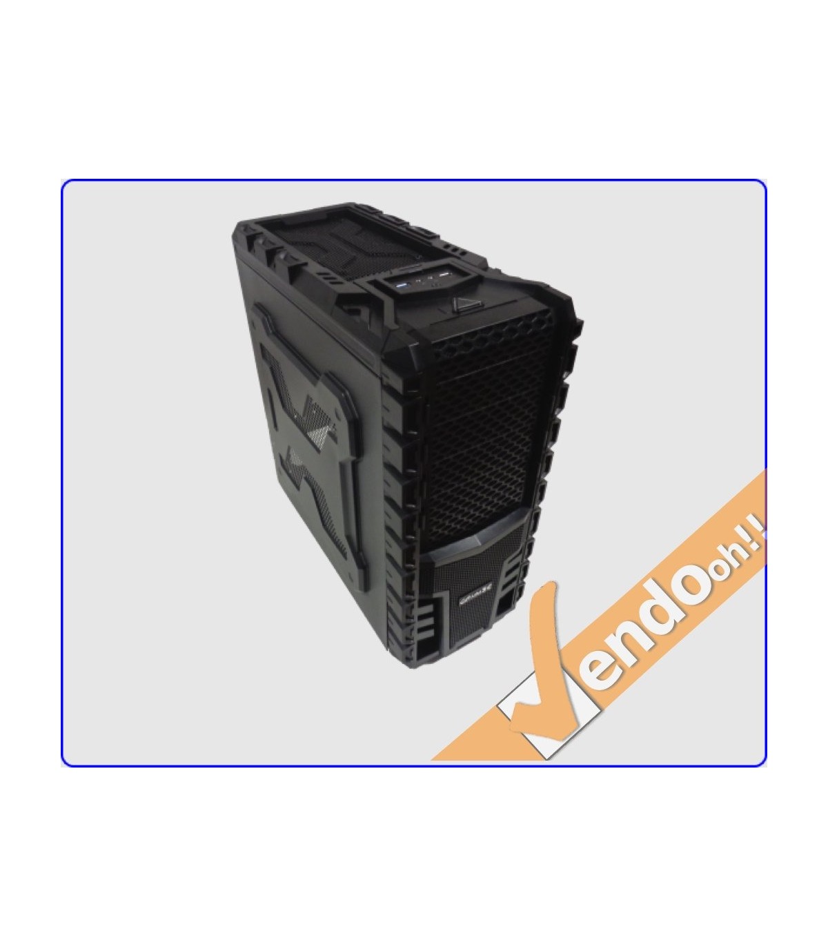 CASE ATX TOWER COMPUTER CABINET PC GAMING GAMER GAME ANTI SHOCK PER COOLER