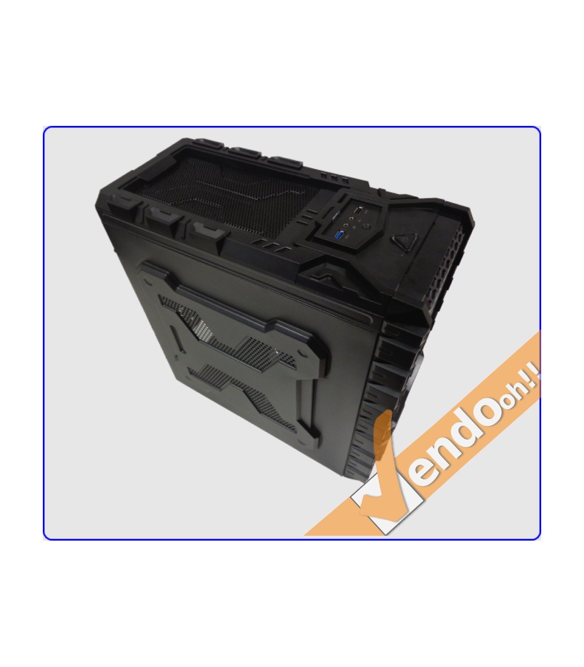 CASE ATX TOWER COMPUTER CABINET PC GAMING GAMER GAME ANTI SHOCK PER COOLER