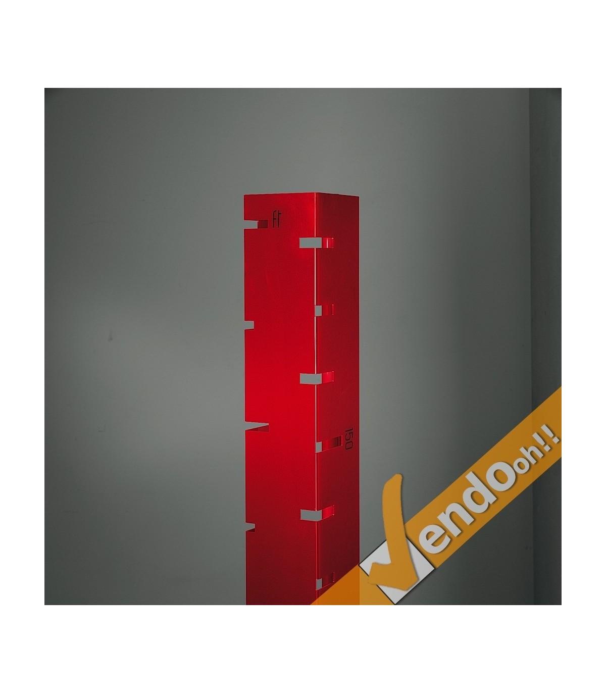 METRO LAMPADA A STELO DA TERRA LAMPADARIO PIANTANA COLORATA VERO MADE IN ITALY