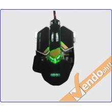 MOUSE USB A FILO LASER GAMING COMPUTER PC GAME 8200 DPI ON FLY 10 TASTI E MACRO