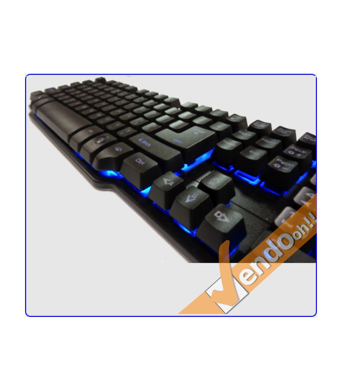 TASTIERA TASTI ESPOSTI USB GAMING ILLUMINATAI MECHANICAL-LIKE MULTIMEDIALE ITA