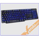 TASTIERA TASTI ESPOSTI USB GAMING ILLUMINATAI MECHANICAL-LIKE MULTIMEDIALE ITA