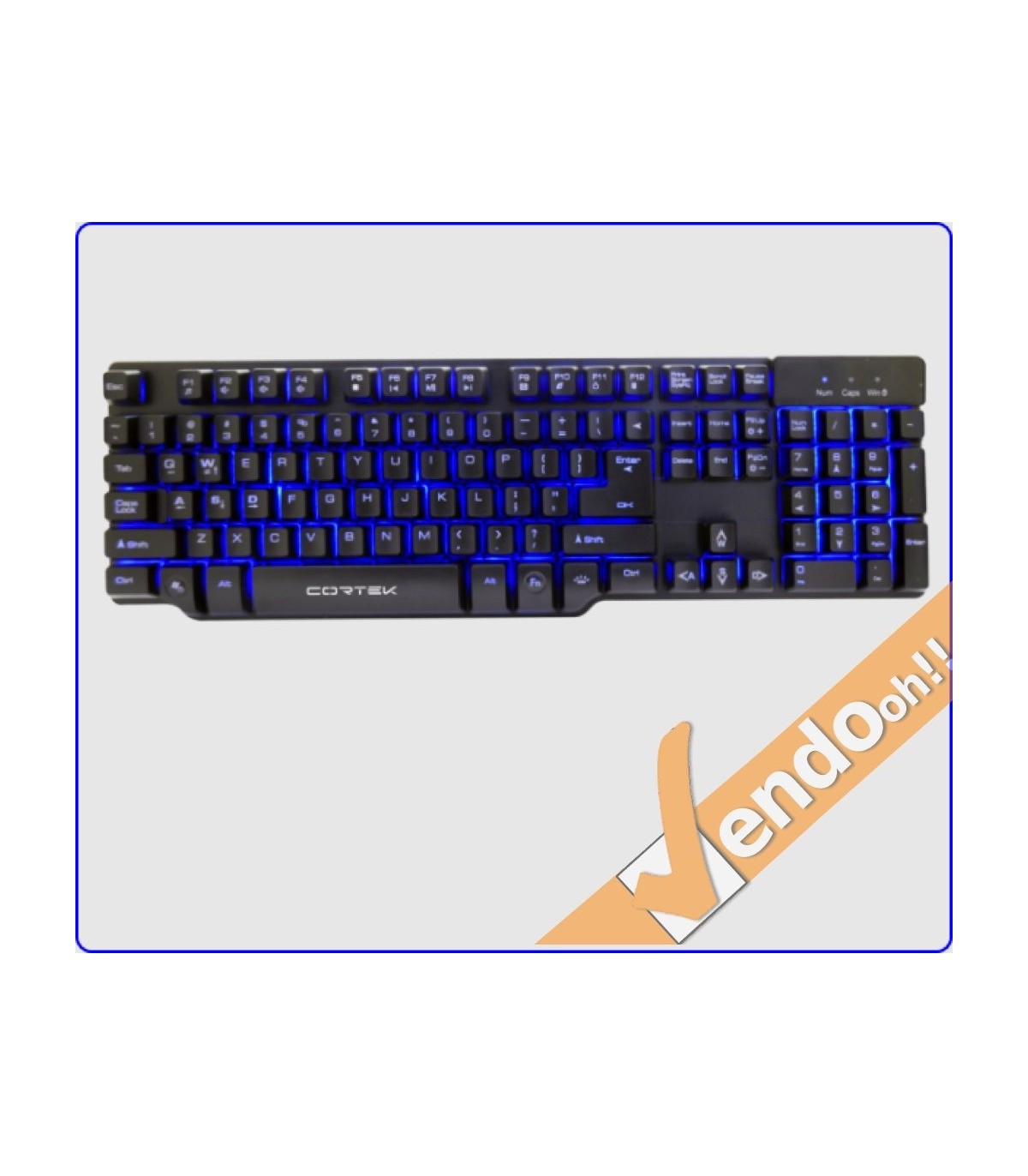 TASTIERA TASTI ESPOSTI USB GAMING ILLUMINATAI MECHANICAL-LIKE MULTIMEDIALE ITA