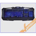 TASTIERA USB GAMING RETRO ILLUMINATA MULTIMEDIALE MACRO PROGRAMMABILE ITALIANA