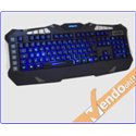 TASTIERA USB GAMING RETRO ILLUMINATA MULTIMEDIALE MACRO PROGRAMMABILE ITALIANA