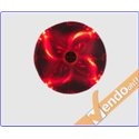 VENTOLA RAFFREDDAMENTO COMPUTER CASE PC FAN 20 CM 4 + 3 PIN 12 V LUCE ROSSA