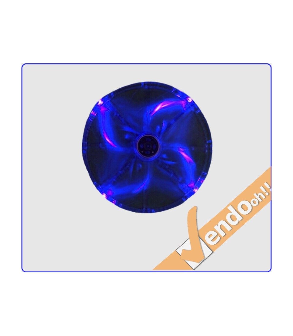 VENTOLA RAFFREDDAMENTO COMPUTER CASE PC FAN 20 CM 4 + 3 PIN 12 V LUCE BLU