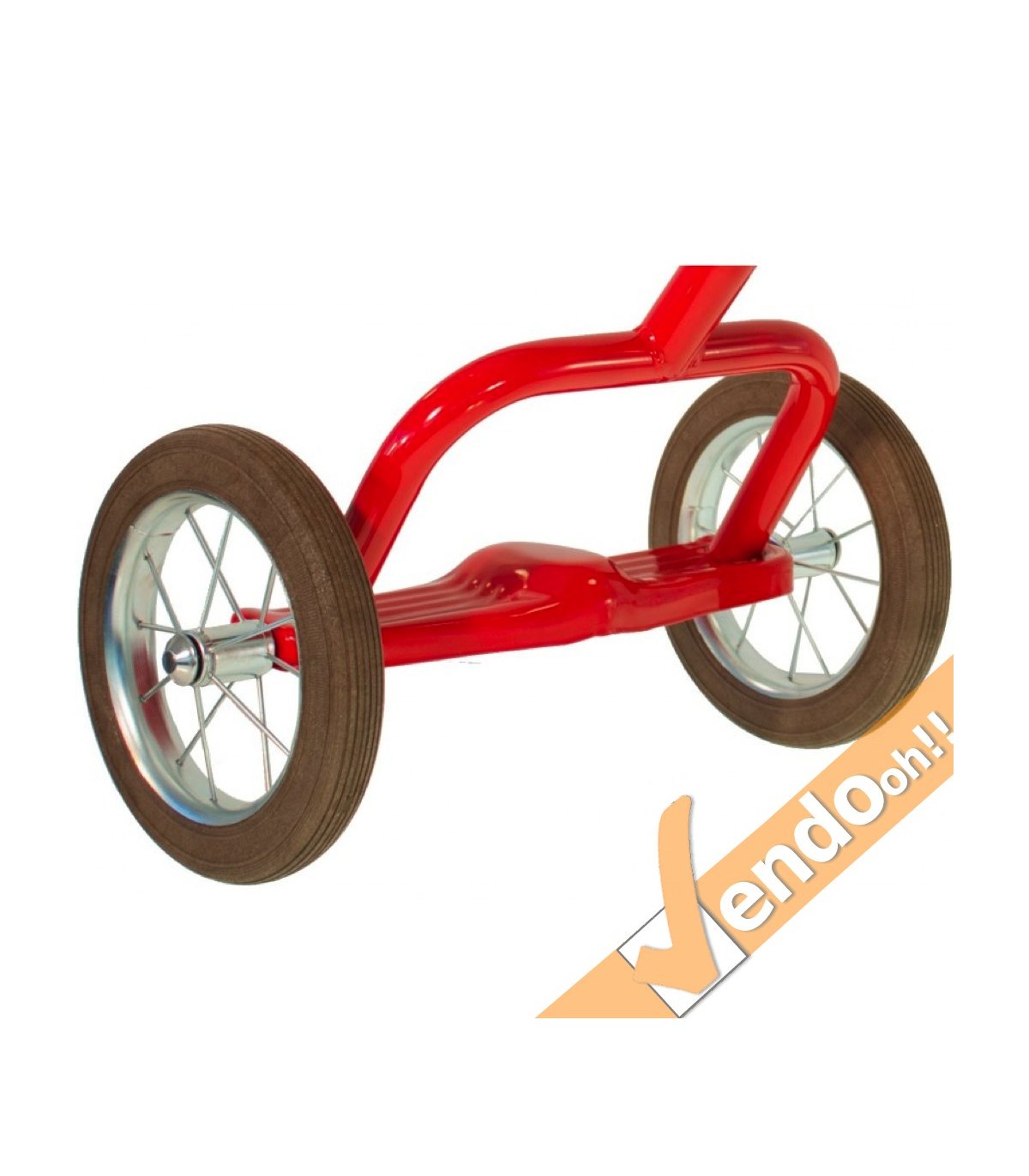 TRICICLO AMERICANO RUOTA GRANDE E CESTINO IN METALLO BAMBINI BIMBO BIMBI +2 ANNI