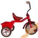 TRICICLO IN METALLO CON CASSETTA POSTERIORE TRASPORTO COSE BAMBINI BIMBO BIMBI