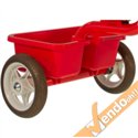TRICICLO IN METALLO CON CASSETTA POSTERIORE TRASPORTO COSE BAMBINI BIMBO BIMBI