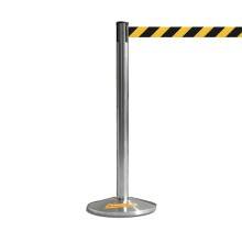 COLONNA COLONNINA A NASTRO TEATRO RECEPTION HOTEL SEGNA PERCORSO DELIMITA AREA COLORE GIALLO NERO