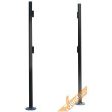 2 MONTANTI IN ALLUMINIO OVALI 200 CM PER BACHECA CITY DA INTERRAMENTO O A BASE