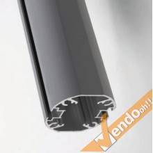 2 MONTANTI IN ALLUMINIO H 250 CM PER BACHECA ECONOMY DA TERRA INTERRAMENTO